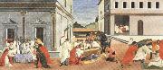 Sandro Botticelli Three miracles of St Zanobius reviving the dead (mk36) painting